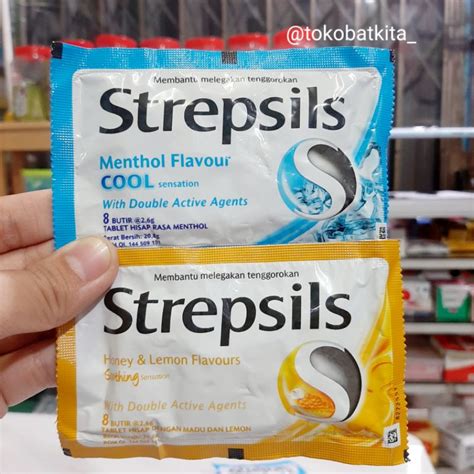 Jual 1SACHET STREPSIL PERMEN SEMUA RASA PERMEN OBAT SAKIT