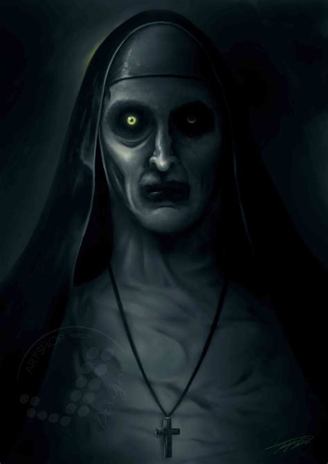 Art Print Valak A4 A3 Digital Painting The Conjuring 2 Demon Nun Etsy