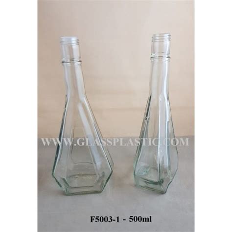 500ml Clear Frosted Glass Bottle Diamond Shape Glass Plastic Sdn Bhd