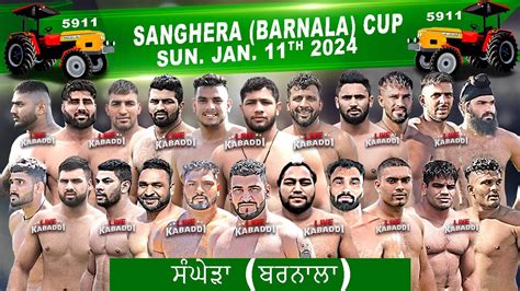 Live Sanghera Barnala Kabaddi Cup Live Kabaddi