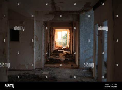 Abandoned Building Scenery In Summer In Daytime Stock Photo Alamy