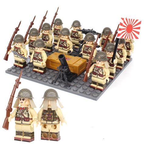 Pacific War Japanses Army WW2 Soldiers Lego Military Set Compatible