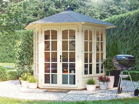 Garden Summerhouse Room Wooden Vantage Hexagonal Summer House M