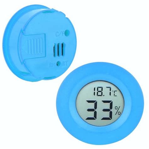 Qiilu Hygromètre de thermomètre numérique Mini thermomètre LCD