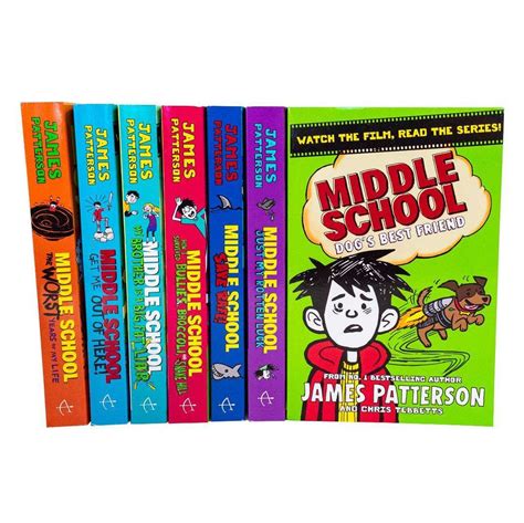 James Patterson Children Middle School 7 Books Collection Set Ages 9