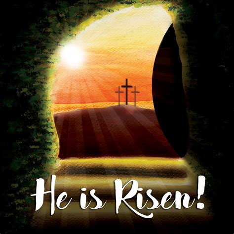 Stone rolled away, pack of 5 Easter Cards 5060427974693 | Eden