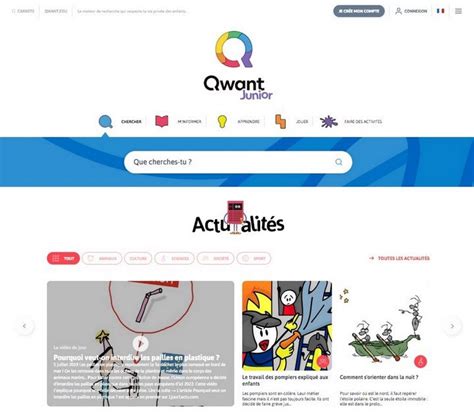 Qwant Junior Le Moteur De Recherche Pour Les Enfants Se Renouvelle