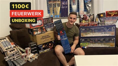 XXL 1100 Silvester FEUERWERK Unboxing Beisel Pyrotechnik YouTube