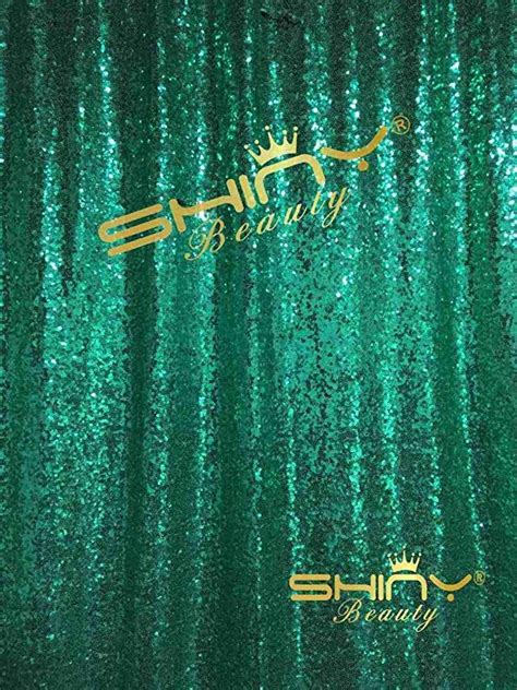 Sequin Backdrop Curtain 8FTx8FT Green Glitter Background Sequin Green ...