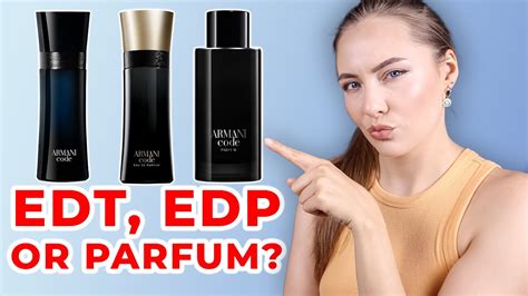 ARMANI CODE PARFUM Vs EAU DE PARFUM Vs EAU DE TOILETTE Which Cologne