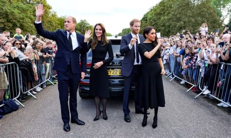 Grief Reunites William Kate Harry And Meghan On Windsor Walkabout