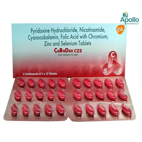 Cobadex CZS Tablet 15 S Price Uses Side Effects Composition Apollo