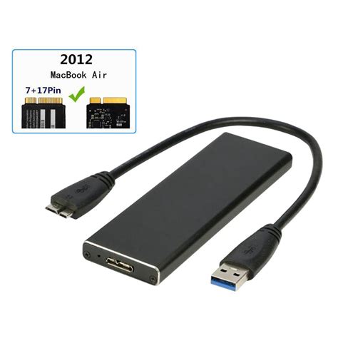 USB 3.0 SSD Enclosure For 2012 Apple Macbook Air A1465 A1466 SSD To Ex ...