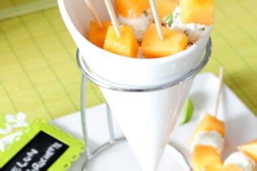 Recette Brochettes De Melon Au Fromage Frais 750g