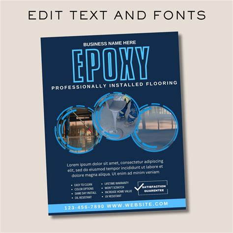 Epoxy Flooring Flyer, Epoxy Flyer, Epoxy Business Flyer, Epoxy
