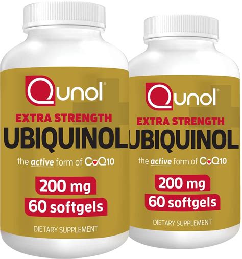 Qunol Ubiquinol Coq10 200mg Softgels Powerful Antioxidant For Heart And Vascular