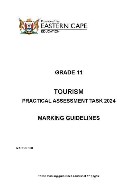 Grade 11 Tourism Caps Exam Papers 7