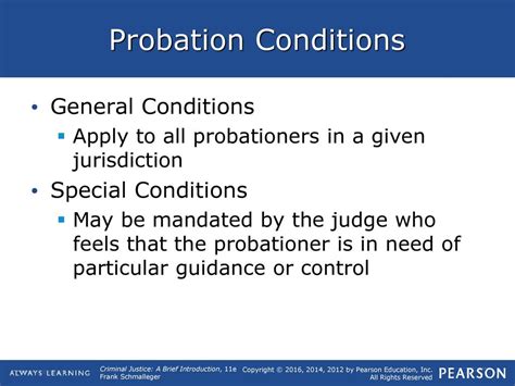 Conditions Of Probation