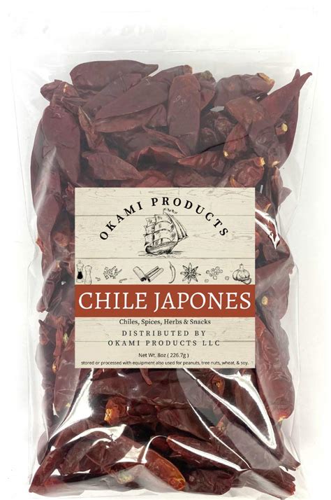 8oz Dried Chile Peppers Japones Chile Japones Seco