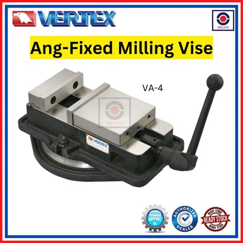 Vertex Taiwan Va 4 Ang Fixed Milling Vise With Swivel Base Va4