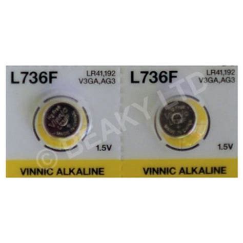 AG3 L736 LR41 192 Vinnic Quality Brand Alkaline Battery 1 5v Pack