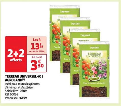 Promo Terreau Universel L Agroland Chez Auchan Icatalogue Fr