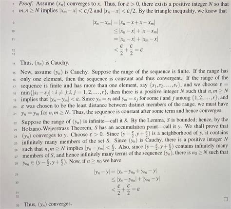 Solved Proof Assume Xn Converges To X Thus For ε0