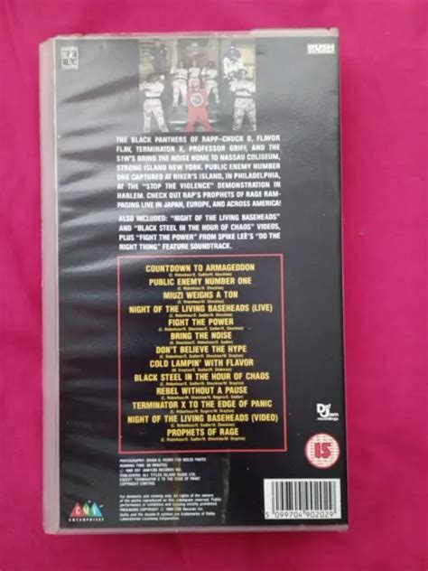 Rare Bande Vhs Public Enemy Fight The Power Live Eur Picclick Fr