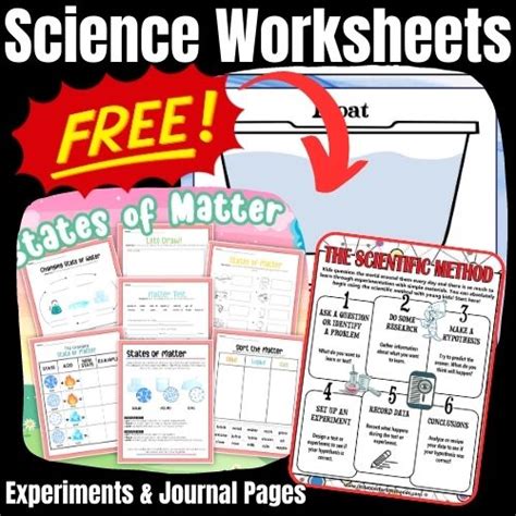 Free Elementary Science Worksheets and Printables - Kindergarten ...