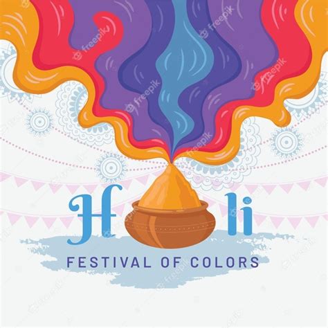 Premium Vector | Holi festival background