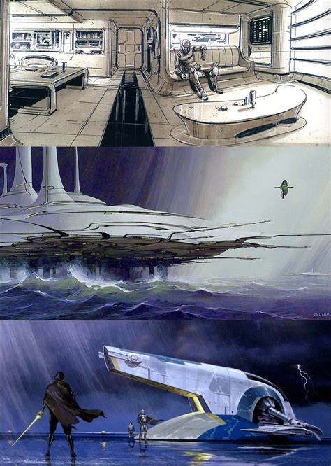 Concept Art For Kamino Attack Of The Clones 2002 Rstarwars