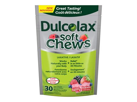 Dulcolax Soft Chews Laxatives Mixed Berries 30 S