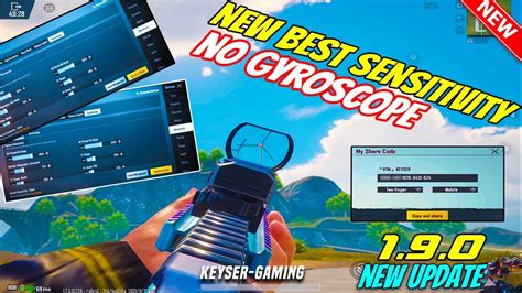 The Best Sensitivity No Gyroscope After New Update Pubg Mobile