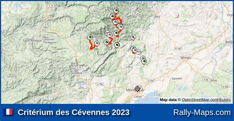 Maps Critérium des Cévennes 2023 CFR Rally Maps