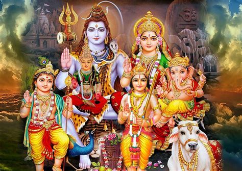 lord shiva family  sky temple wallpaper wallpaperscom
