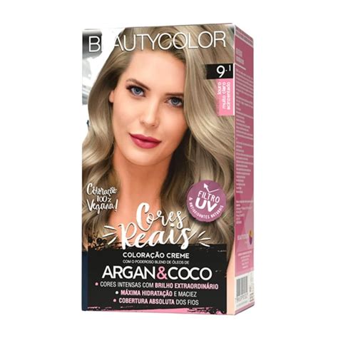 Tintura BeautyColor Cores Reais 9 1 Louro Muito Claro Acinzentado