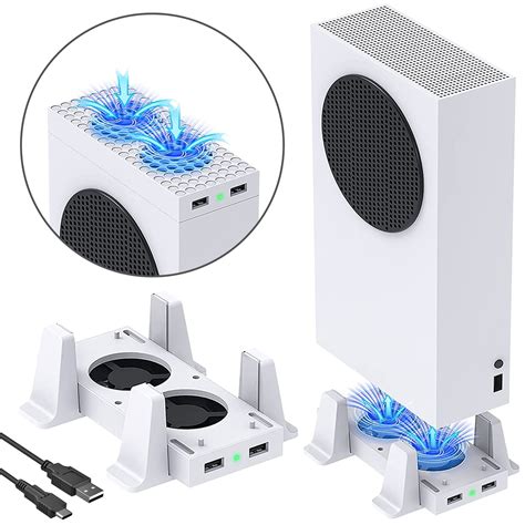 Vertical Cooling Fan Stand Fit For Xbox Series S Console Tsv Dual Purpose Cooler System Dock W