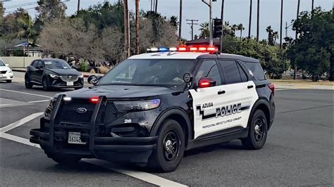 Azusa Police Ford Explorer Responding Code X Youtube