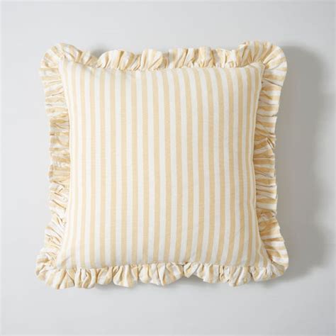 Frilled Stripe Cushion Cover Dunelm