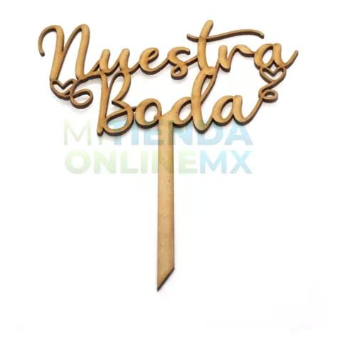 Letreros Pastel Cake Topper Variedad Fiesta Mdf Mm En