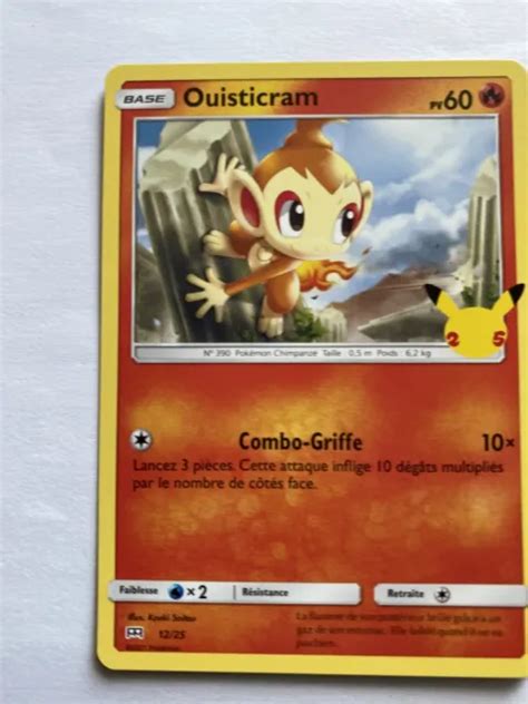 CARTE POKÉMON FRANÇAIS Neuf Ouisticram 12 25 McDonalds 25em