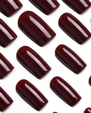 Amazon Morily Press On Nails Nude Fake False Nails Short Square Solid Color Glossy