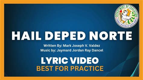 Downloadable Sdoin Hymn Lyric Video Hail Deped Norte Ilocos Norte Link Below Sdoinhymn Youtube