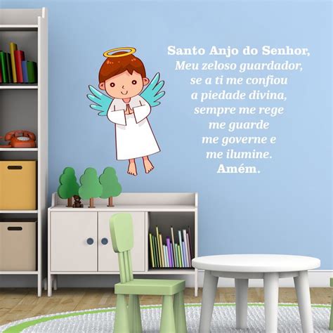 Adesivo Decorativo Santo Anjo Do Senhor Elo Produtos Especiais