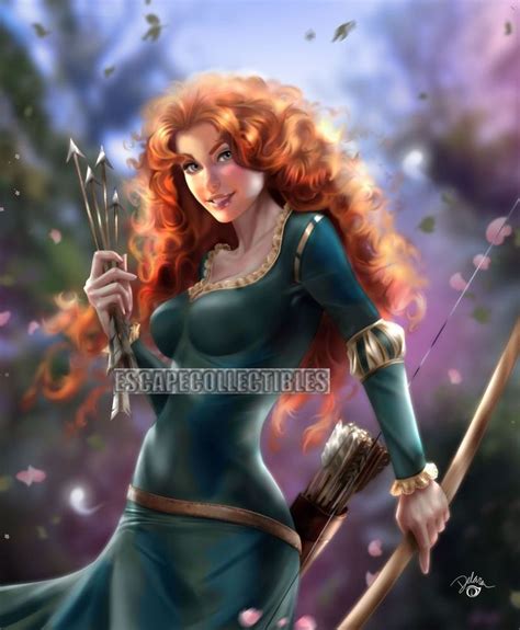 Merida Signed Print Cris Delara Ebay Sexy Disney Princess Disney Brave Sexy Disney