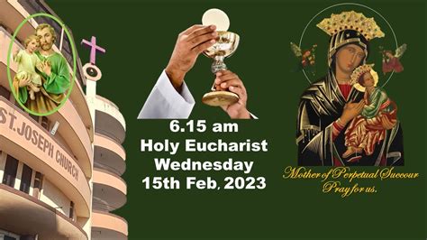 Live Holy Eucharist Live Holy Mass Am Wed Th Feb St