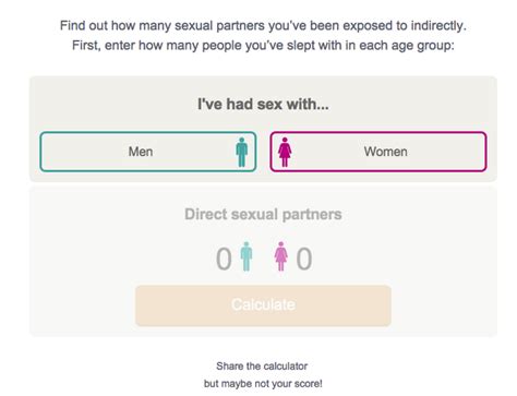 This Calculator Tells You How Many Sex Partners Youve Been Exposed To And Its Horrifying
