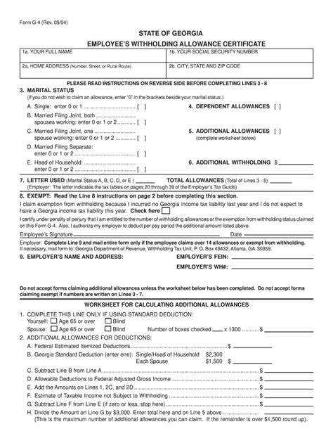 Ga Dor G Fill Out Tax Template Online Us Legal Forms