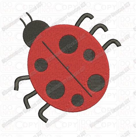 Mini Ladybug Embroidery Design In 1x1 2x2 3x3 4x4 And 5x7 Etsy