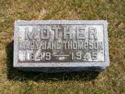 Mary Jane Arthur Thompson Homenaje De Find A Grave